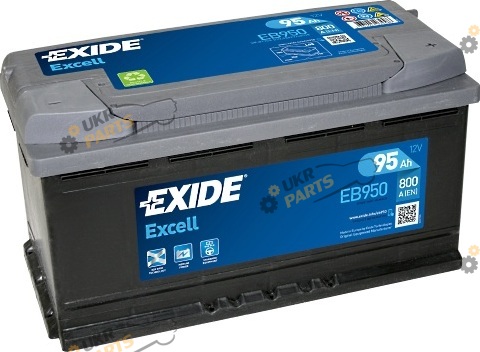 Автомобильный аккумулятор Exide EXCELL (EB950) 800 А 95 Ач (EB950)