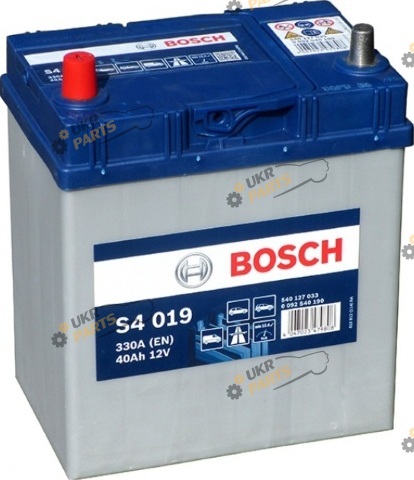 Автомобильный аккумулятор Bosch S4 SILVER (S4 019) 330 А 40 Ач (0092S40190)