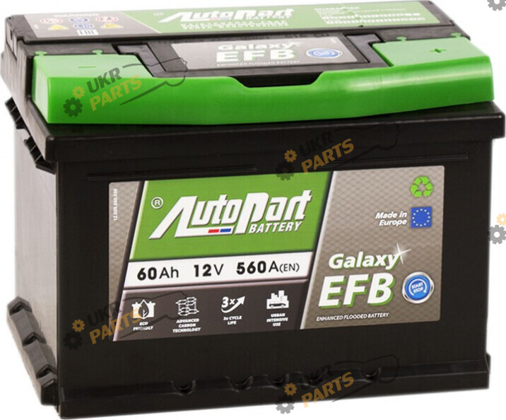 Автомобильный аккумулятор AutoPart Galaxy EFB_Srart-Stop 60 Ач (ARL060-EFB)