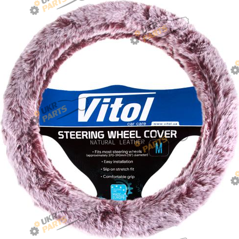 Чехол на руль Vitol M (37-39 см) пурпурный (VLOD-F101 WH/MRN M)