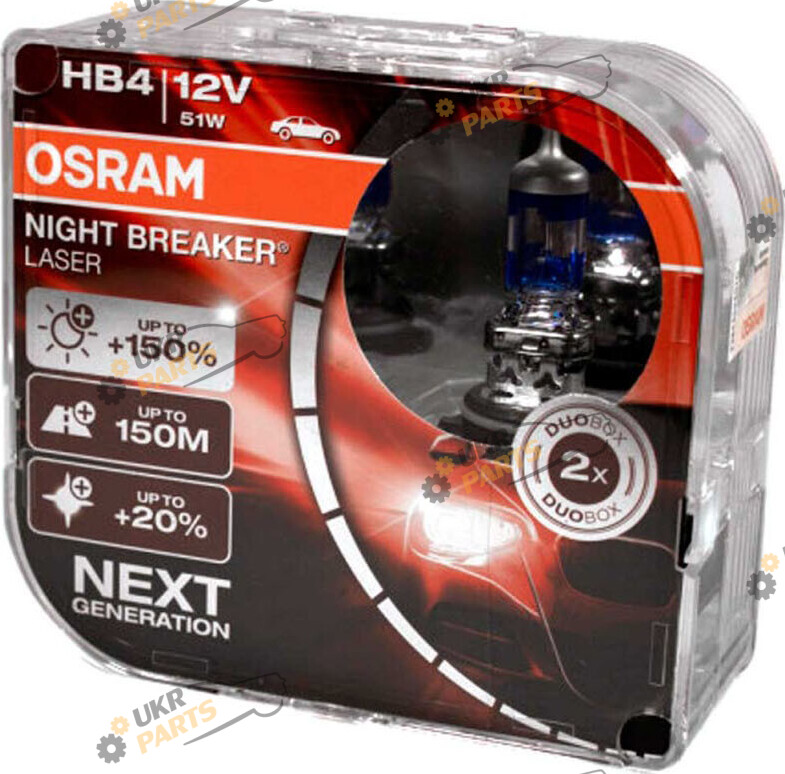Галогеновая лампа Osram NIGHT BREAKER LASER HB4 2 шт (4052899992177)