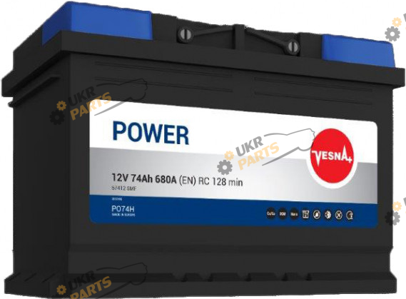 Автомобильный аккумулятор Vesna Power Euro (0) 74 Ач (415 074)