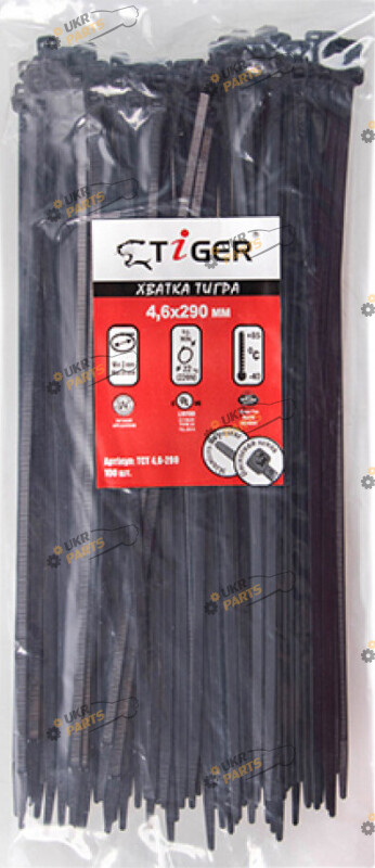 Набор стяжек TCT 100 штук 4.6х290 (ТСТ W4.6 х 290)