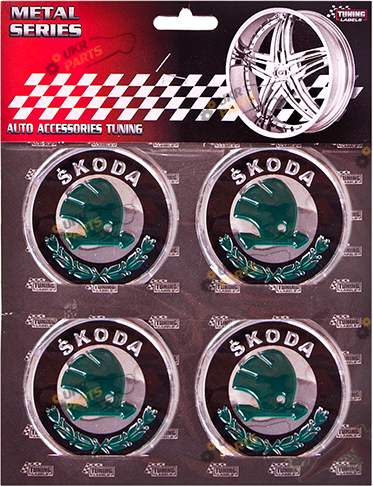 Эмблема на колпак SJS Ø 60мм (4 шт.) Skoda (42271)