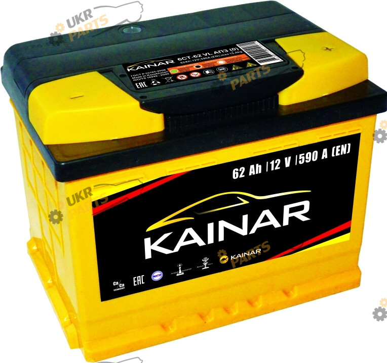 Автомобильный аккумулятор Kainar Standart+ 62 Ач (062 261 0 120 ЖЧ)