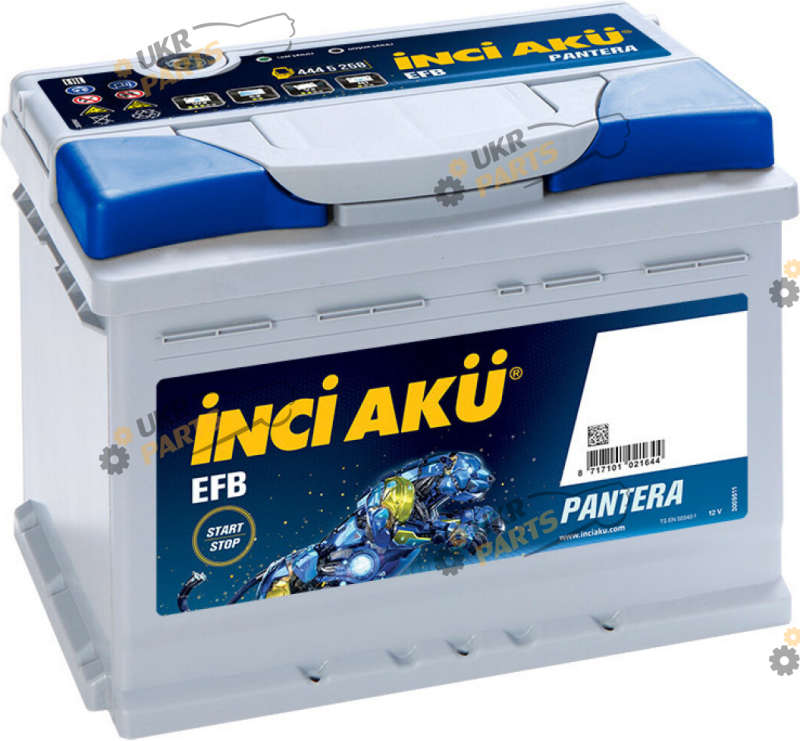 Автомобильный аккумулятор INCI AKU Start-Stop EFB Pantera 72 Ач (D26 072 076 013)