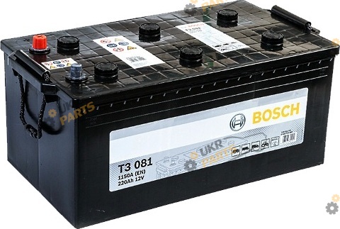 Грузовой аккумулятор Bosch T3 (T3 081) 1150 А 220 Ач (0092T30810)