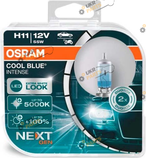 Галогеновая лампа Osram Cool Blue Intense NextGen H11 2 шт (64211CBN-HCB-DUO)