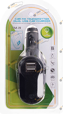 FM Трансмиттер Vitol FM 8в1 i9 12-24V + зарядка (FM i9 (100))