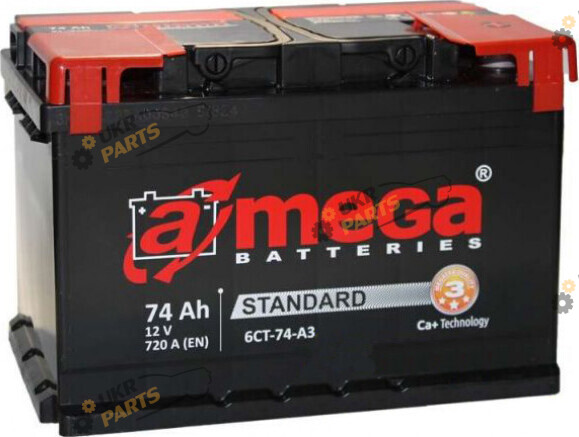 Автомобильный аккумулятор A-Mega Standard 74 Ач (25403)