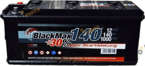 Грузовой аккумулятор BlackMax (+/-) 140 Ач (BТ4075)