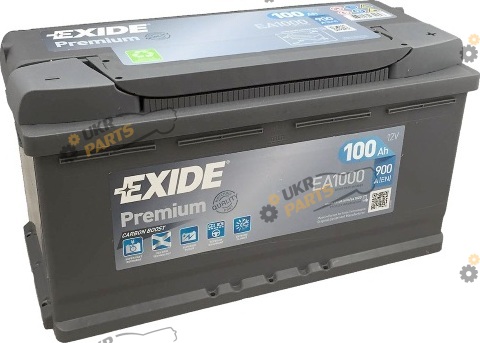 Автомобильный аккумулятор Exide PREMIUM (EA1000) 900 А 100 Ач (EA1000)