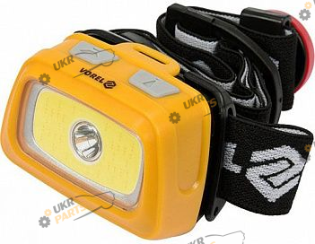 Налобный фонарь Vorel COB LED 3 Вт резинка на голову (88678)