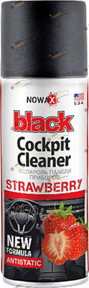 Полироль для торпеды NOWAX Black Cockpit Cleaner клубника 0.45 л (NX00454)