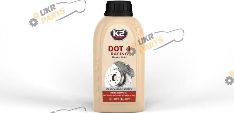 Тормозная жидкость K2 DOT 3 RACING 0.25 л (T126)
