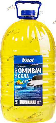 Жидкость омывателя готовая зимняя Vitol Цитрус -12 °C 5 л (VTW-1254)