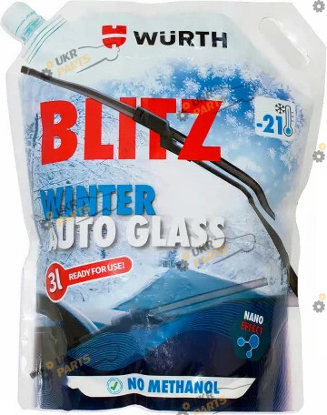 Жидкость омывателя готовая зимняя Wurth BLITZ-WINTER -21 °C 3 л (5892332810)