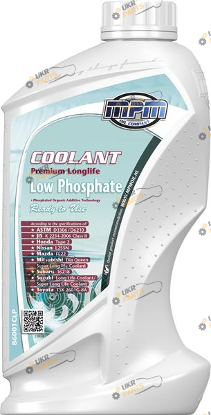 Антифриз MPM Oil LOW PHOSPHATE (P-OAT) G11 синий 1 л (86001CLP)