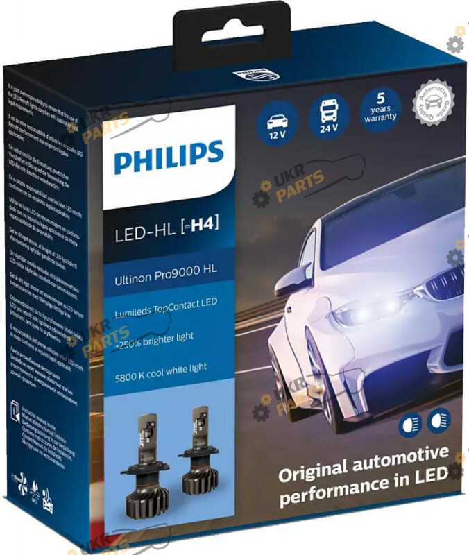 LED лампа Philips H4 18 Вт (11342U90CWX2)