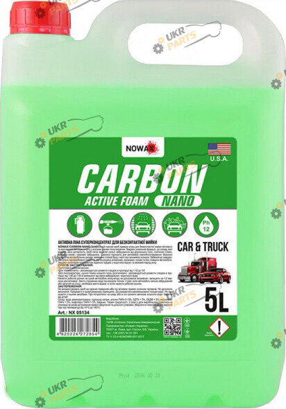 Пена для мойки NOWAX CARBON 5 л (NX05134)