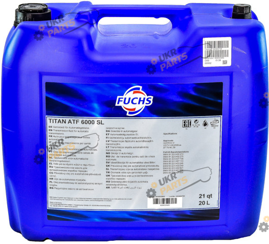 Масло трансмиссионное Fuchs Titan ATF 6000 SL 20 л (600632885)