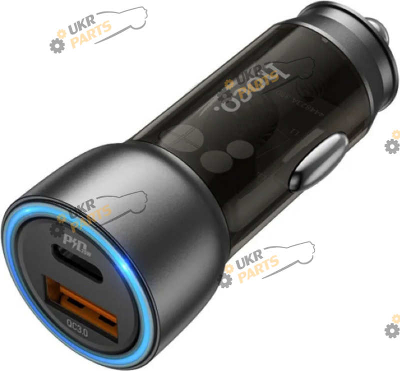 Зарядное устройство Hoco NZ8 Sprinter 43W Brown USB/Type-C 3 А (6931474782700)