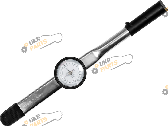 Динамометрический ключ Yato стрелочный F= 20 - 200 Нм, L= 490 мм квадрат 1/2