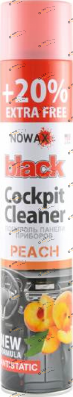 Полироль для торпеды NOWAX Black Cockpit Cleaner персик 0.75 л (NX00706)