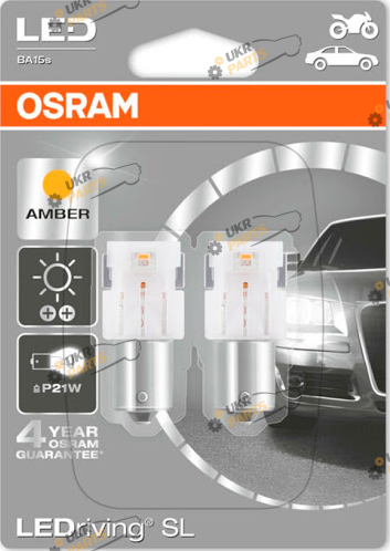 LED лампа Osram LEDriving SL Standard Amber P21W 2 Вт (OS 7458YE-02B)