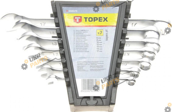 Набор рожково-накидных ключей Topex 6-17 мм 7 шт. (35D379)
