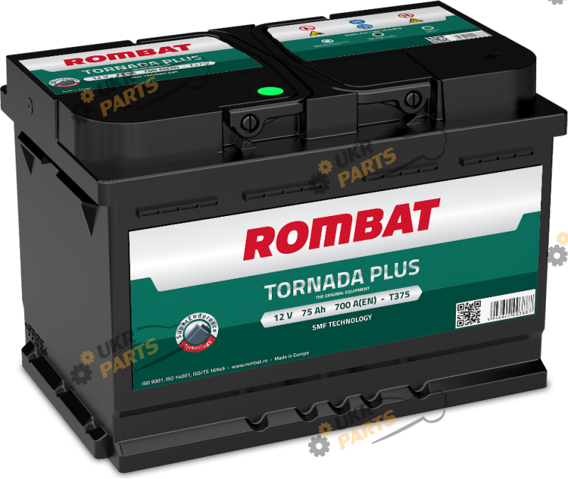 Автомобильный аккумулятор Rombat TORNADA PLUS 75 Ач (T375N)
