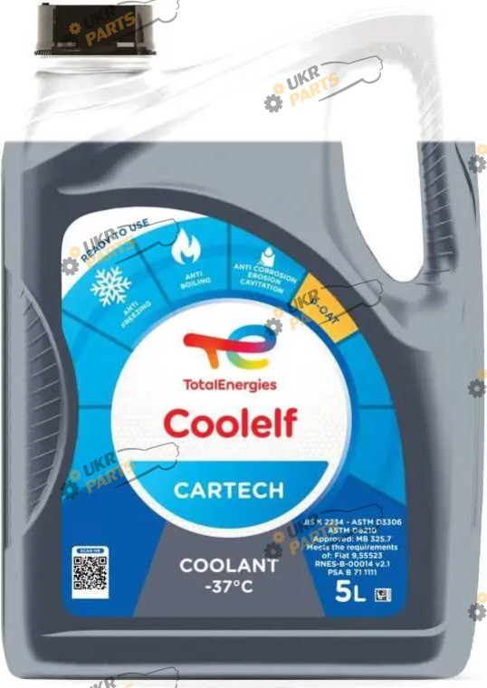 Антифриз Total COOLELF CARTECH синий 5 л (COOL CAR -37 5L)