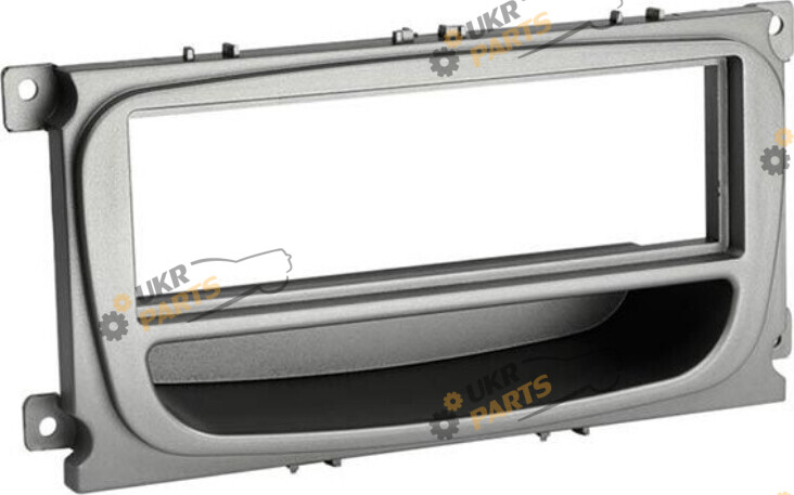 Переходная рамка Ford Mondeo/Focus/C-MAX/S-MAX/Galaxy Silver 1 din (21334)
