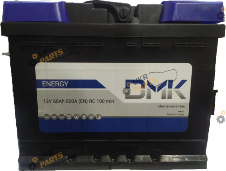 Автомобильный аккумулятор DMK ENERGY 60 Ач (DE60HX)