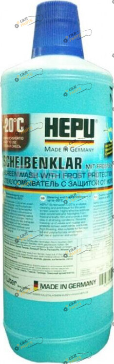 Жидкость омывателя готовая зимняя Hepu Winter Screenwash -20 °C 1 л (SK-C20-001)
