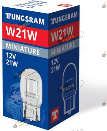 Лампочка габарита Tungsram 12V WY21W 21W (7440)