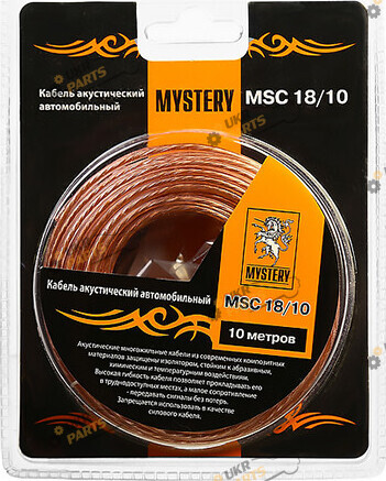 Акустический кабель Mystery MSC -18/10 +клеммы для обжима (17514)