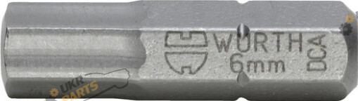 Бита Wurth із внутрішньою шестигранною головкою C 6.3 SW6 1/4