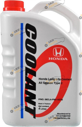Антифриз Honda Long Life Type-2 G11 синий 4 л (08CLAP9914ZY8)