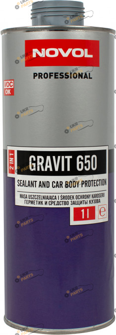 Антикор для кузова Novol GRAVIT 650 Sealant and Antigravel 1 л (37761)