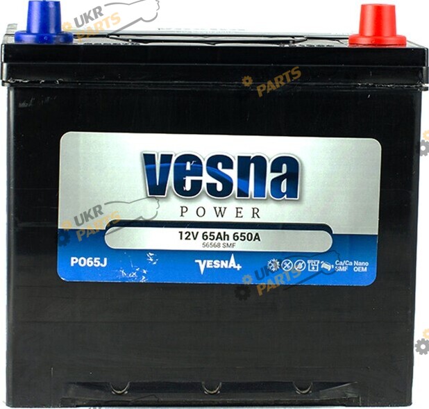 Автомобильный аккумулятор Vesna NEW!!!! Japan Euro(0) 65 Ач (415865)