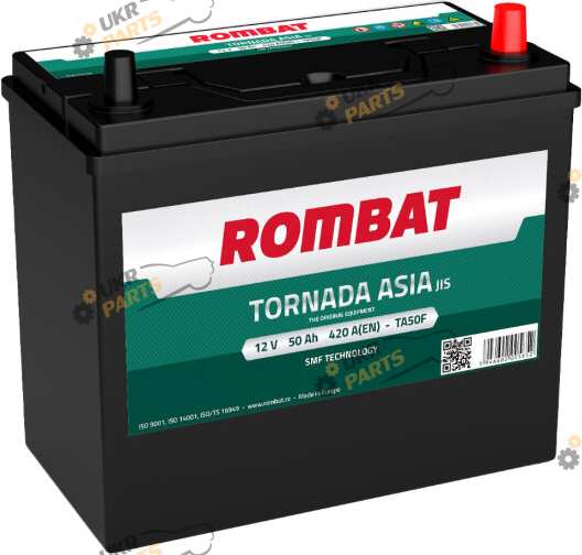 Автомобильный аккумулятор Rombat TORNADA ASIA 50 Ач (TA50F)