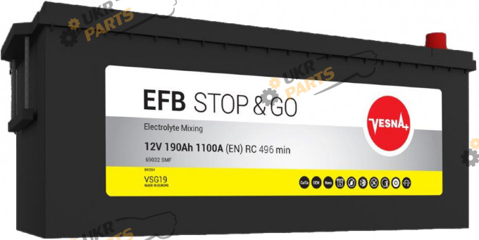 Грузовой аккумулятор Vesna EFB Truck (3) 190 Ач (493 612)
