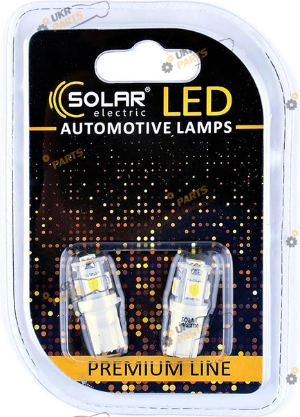 LED лампа SOLAR T10 24V 5SMD 5050 white W2.1X9.5d (SL2530)