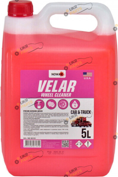 Очиститель для колесных дисков NOWAX VELAR WHELL CLEANER 5 л (NX05151)