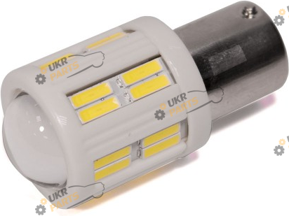 Лампочка StarLight T25 28(24+4 линза) диодов 4014 12V-24V 3.5W WHITE керамика (29100042)