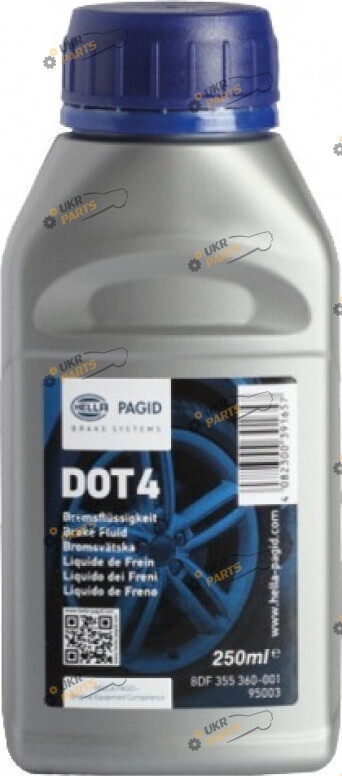 Тормозная жидкость Hella-Pagid DOT 4 BRAKE FLUID 0.25 л (8DF 355 360-001)