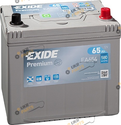 Автомобильный аккумулятор Exide PREMIUM (EA654) 580А 65 Ач (EA654)