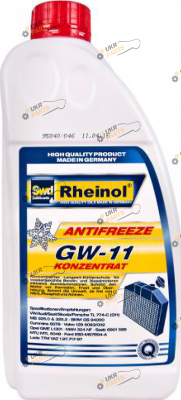 Концентрат антифриза Rheinol G11 синий 1.5 л (GW11 Konz 1.5L/39122,180)