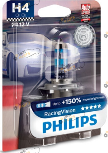 Галогеновая лампа Philips Racing Vision H4 1 шт (PS 12342 RV B1)